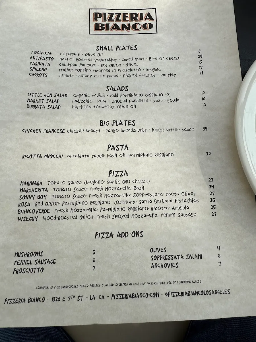 Pizzeria Bianco Los Angeles, photo 2